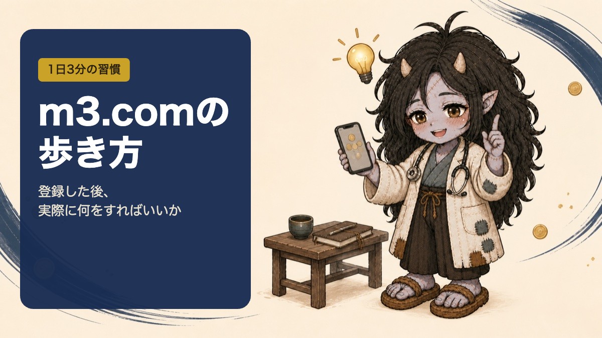 m3.comの歩き方 - 登録した後、実際に何をすればいいか
